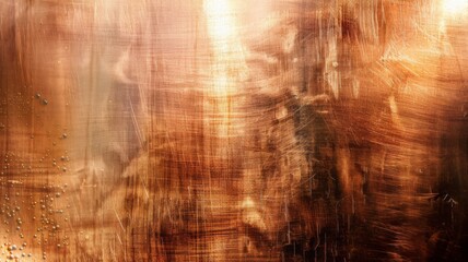 Naklejka premium Metal old grunge copper bronze rusty texture, gold background effect wallpaper. Grunge metallic tile design, rustic marble stone texture, oxidation on iron plate.