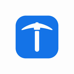 pickaxe tool mine dig icon