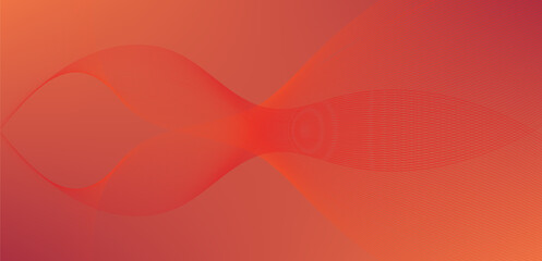 Dynamic Abstract Wave Pattern Background. Modern Fluid Gradient with Red and Orange Color Blending in a Seamless