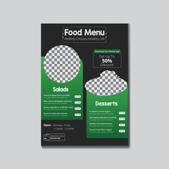Healthy Food Menu Design