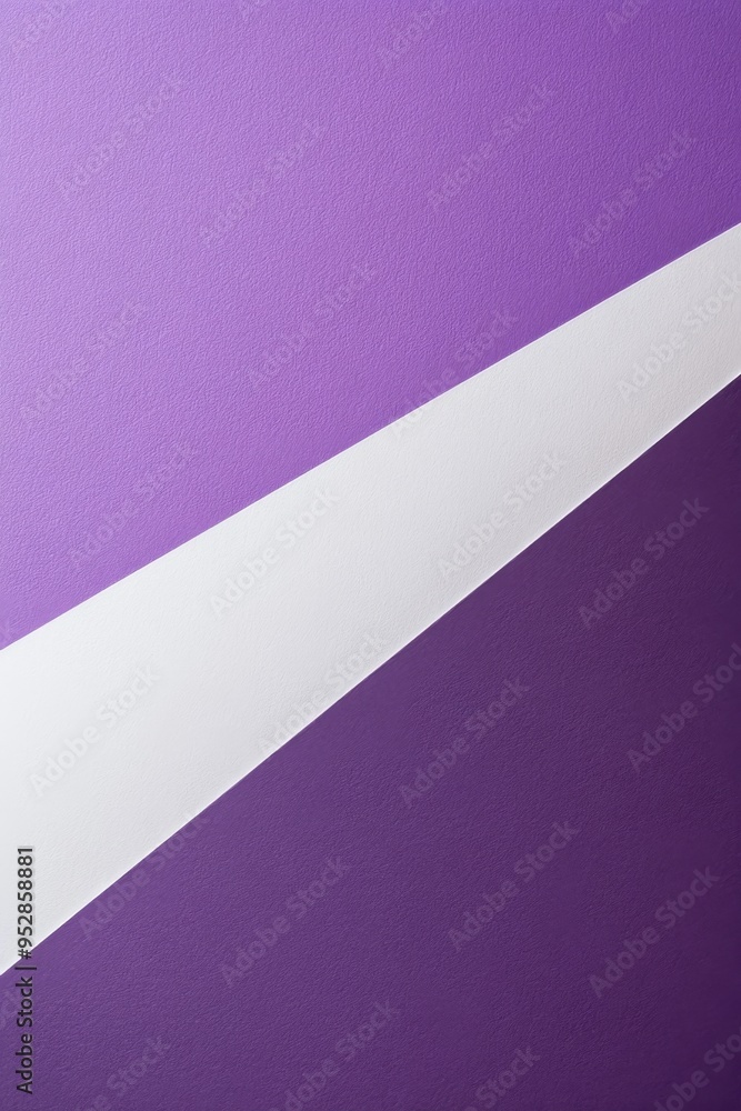 Aufkleber a minimalist layout featuring a diagonal arrangement of purple and white on an empty surface, ideal 