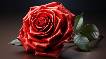 red rose photo generative ai