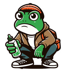frog drink