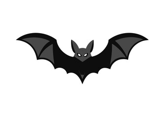 Fototapeta premium Halloween Flying Bat Vector Illustration on White Background, High-Quality Cartoon Style for Spooky and Fun Designs, Perfect for Halloween Decorations, Invitations, and Themed Projects