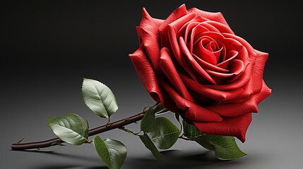 red rose photo generative ai