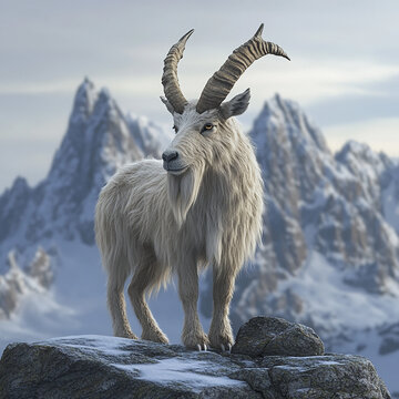 3d rendered photos of markhoor