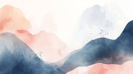 Nordic Abstract watercolor oil painting. Winter mood. Abstraction art background. Oil on canvas. Golden texture. Fragment of artwork. Paint spots. Strokes of paint. Colorful canvas.