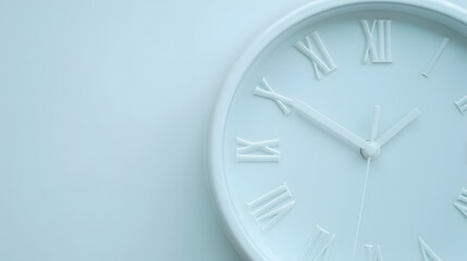 Macro Shot of Clock Face with Single Hand | Close-Up Detail of Timepiece with Minimalist Design