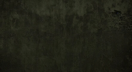 Naklejka premium Matte green texture or background with stains, waves and grain elements. Image with place for text. Template for design 