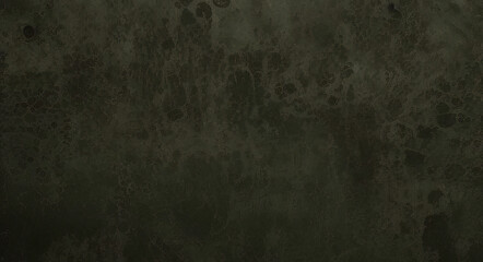 Fototapeta premium Matte green texture or background with stains, waves and grain elements. Image with place for text. Template for design 