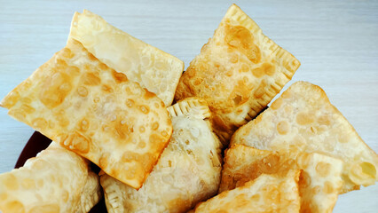 Brazilian typical pastry called pastel
