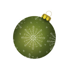 Christmas tree bulb illustration, hand drawn