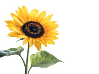 Fototapeta premium sunflower isolated on white background