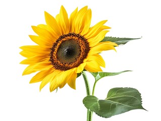 sunflower isolated on white background