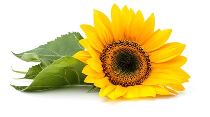 Fototapeta premium sunflower isolated on white background