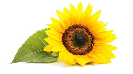 Fototapeta premium sunflower isolated on white background