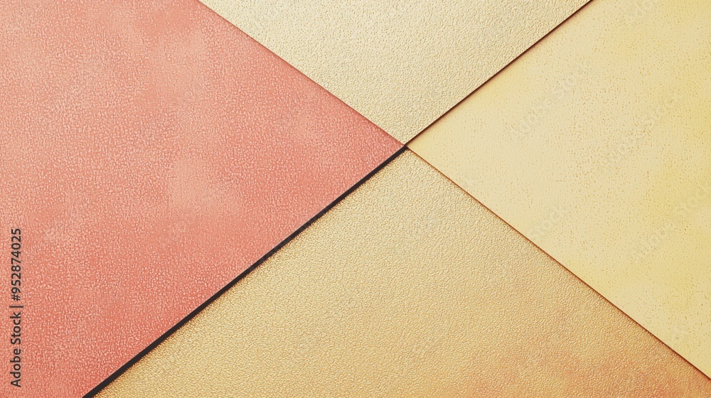 Poster abstract background with geometric composition creating a sense of depth and perspective with paper 