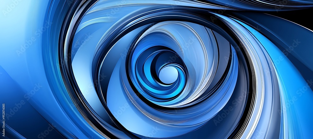 Poster dynamic abstract swirl pattern in bright colors with space for tex