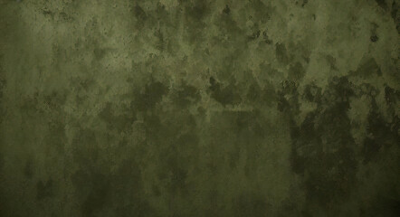 Obraz premium black dark jade emerald green grunge background old painted concrete wall plaster close up rough dirty grainy broken damaged distressed abandoned cracked or spooky scary horror concept design 