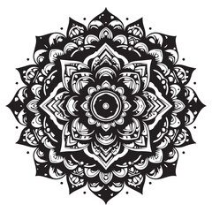 Big vector set of round patterns. Collection of geometrical mandalas. Boho ornament 