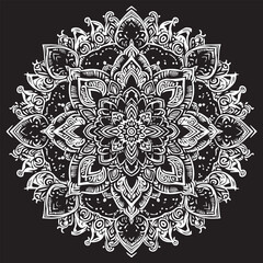 Big vector set of round patterns. Collection of geometrical mandalas. Boho ornament 