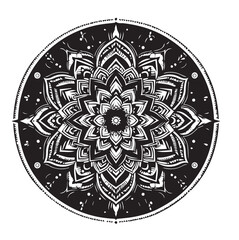 Big vector set of round patterns. Collection of geometrical mandalas. Boho ornament 