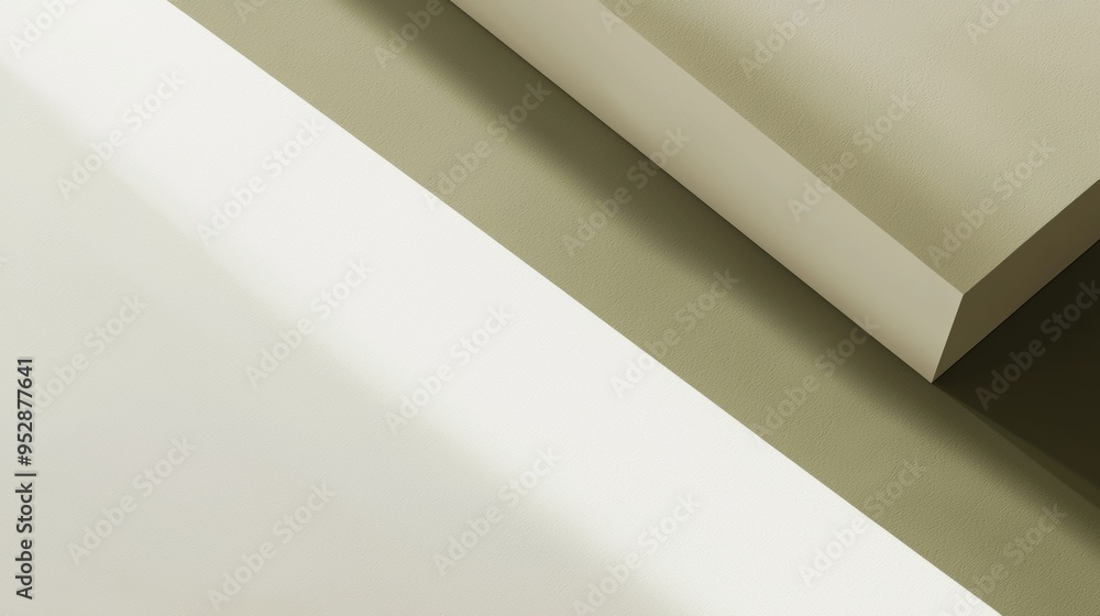 Poster modern abstract composition with intersecting planes creating an interesting play of light and shado
