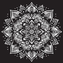 Big vector set of round patterns. Collection of geometrical mandalas. Boho ornament 