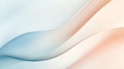 Soft blue and pink waves are blending together to create a calming abstract background with a modern and elegant design