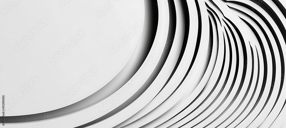 Poster a minimalist black and white gradient background with a central text space