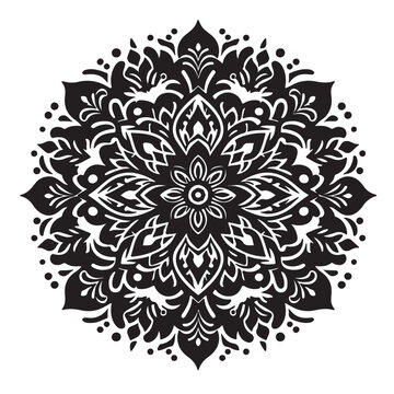 recommend clip art: Vector of a mandala with flower petals and leaves.eps