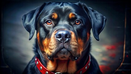 Fototapeta premium Rottweiler Dog Animal Portrait