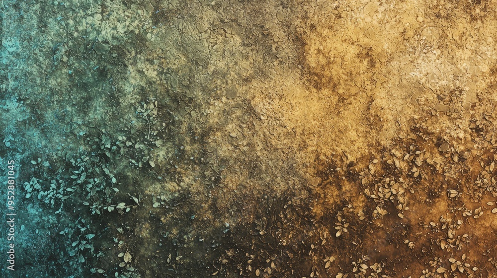 Poster depicting a grunge style background with a rough and textured surface, suitable for use as a backdro