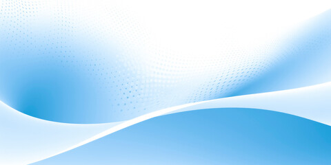 Abstract light blue wavy geometry background white background