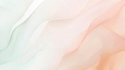 This abstract background features soft, wavy shapes in pastel colors, creating a sense of gentle movement and fluidity. The delicate hues and flowing lines evoke a sense of tranquility and harmony