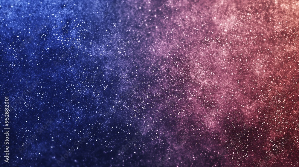Poster abstract background formed by a multitude of particles that give a blue and red gradient, ideal for 