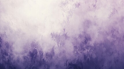 Purple and white paint combine on a textured wall, creating a gradient effect with visible brush strokes. This abstract background is perfect for adding a touch of color and texture to any design