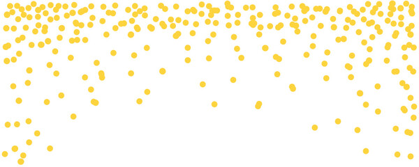 congratulatory background with colored confetti on white background. Vector illustration