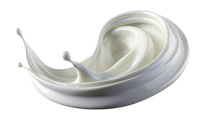 Creamy Milk splash isolated on white background