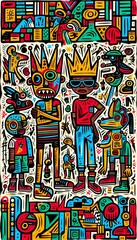 Obraz premium Vibraciones Urbanas: Ritmo y Arte