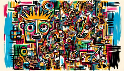 Fototapeta premium Vibraciones Urbanas: Ritmo y Arte