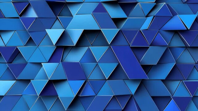 Blue background with a geometric pattern abstract mosaic grid in shades of blue and white.