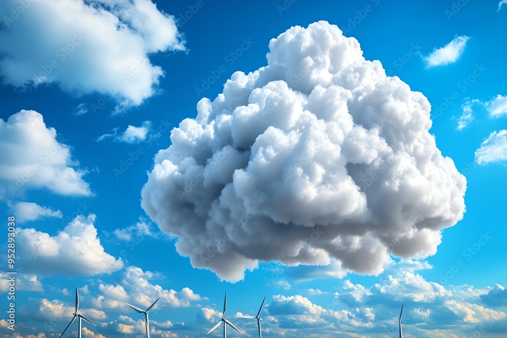 Poster clean energy plant operation efficiency is captured in a realistic photo showcasing the optimized pe