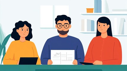 Family creating an emergency budget to deal with potential income loss, contingency planning, financial resilience