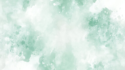 Elegant Light Green and White Watercolor Background with Soft Gradients