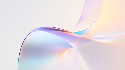 Obraz premium Dreamy Minimalist Abstract with Transparent Glass and Gradual Color