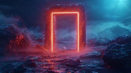 background with glowing lights