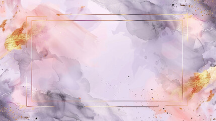 Abstract watercolor frame background vector. 