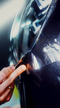 The film shows the application of ppf foil on the interior and body elements. Additional work in the detailing studio with ppf wrapping and ceramic coating.