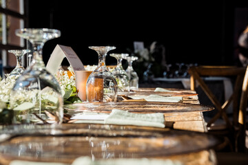 Table setting close up